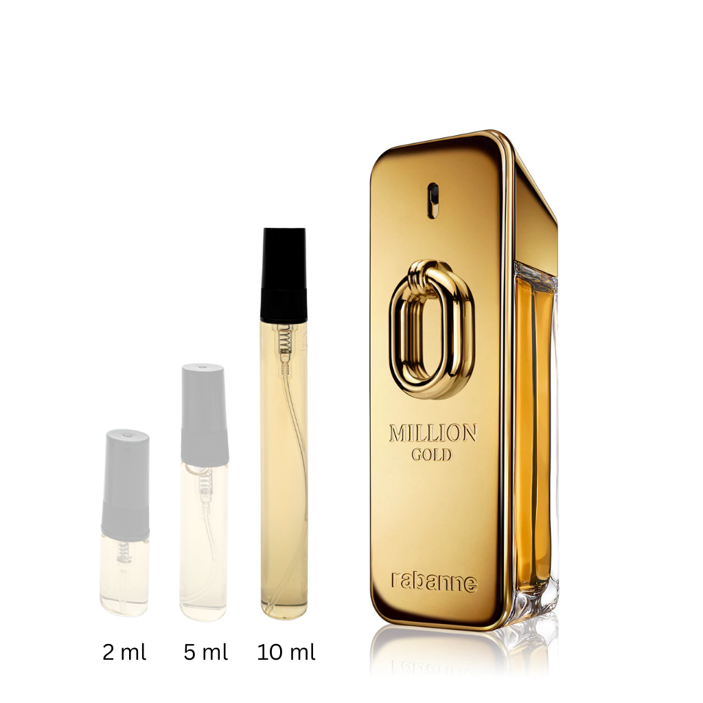RABANNE Million Gold – мъжки парфюм отливка с топъл, съблазнителен и богат аромат