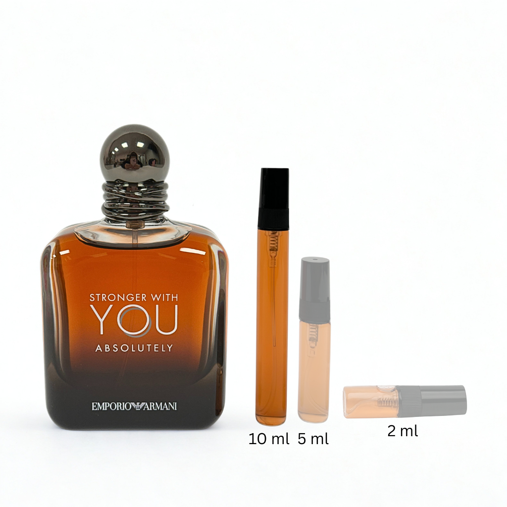 Парфюмна отливка на EMPORIO ARMANI Stronger With You Absolutely – мъжки парфюм за вечер и студени сезони, дълготраен аромат