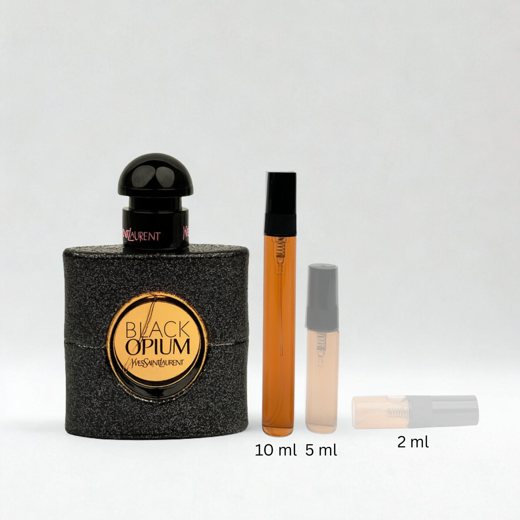 Парфюмна отливка на YVES SAINT LAURENT Black Opium – дамски парфюм за вечер и студени сезони, дълготраен аромат