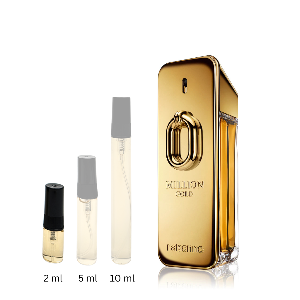 Отливка на RABANNE Million Gold – мъжки парфюм с топъл и луксозен аромат. EDP