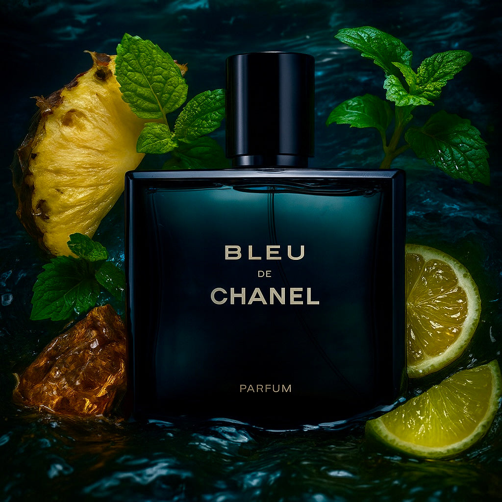 Мъжка парфюмна отливка Bleu de Chanel – Notte, дървесно-ароматен мини парфюм.