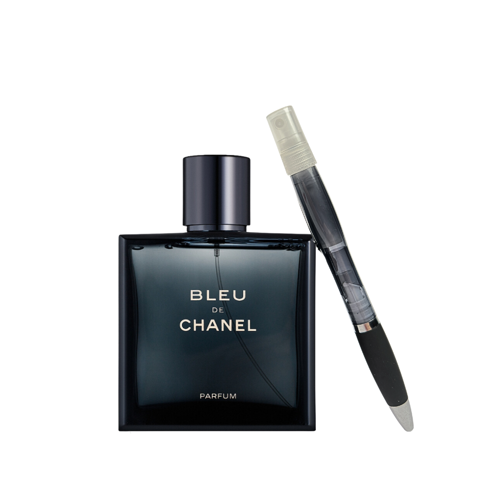 Парфюмна отливка в химикал на CHANEL Bleu de Chanel – оригинален мъжки парфюм, свеж и дървесно-ароматен
